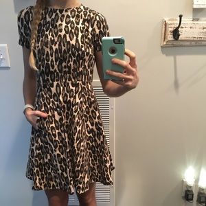 Kate Spade Leopard Print Dress w/ Pockets